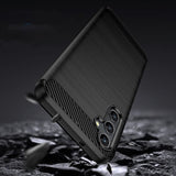 Противоударен Калъф за Samsung A14 Premium Carbon Case, Tech-Protect Черен (3)