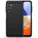 Противоударен Калъф за Samsung A14 Premium Carbon Case, Tech-Protect Черен