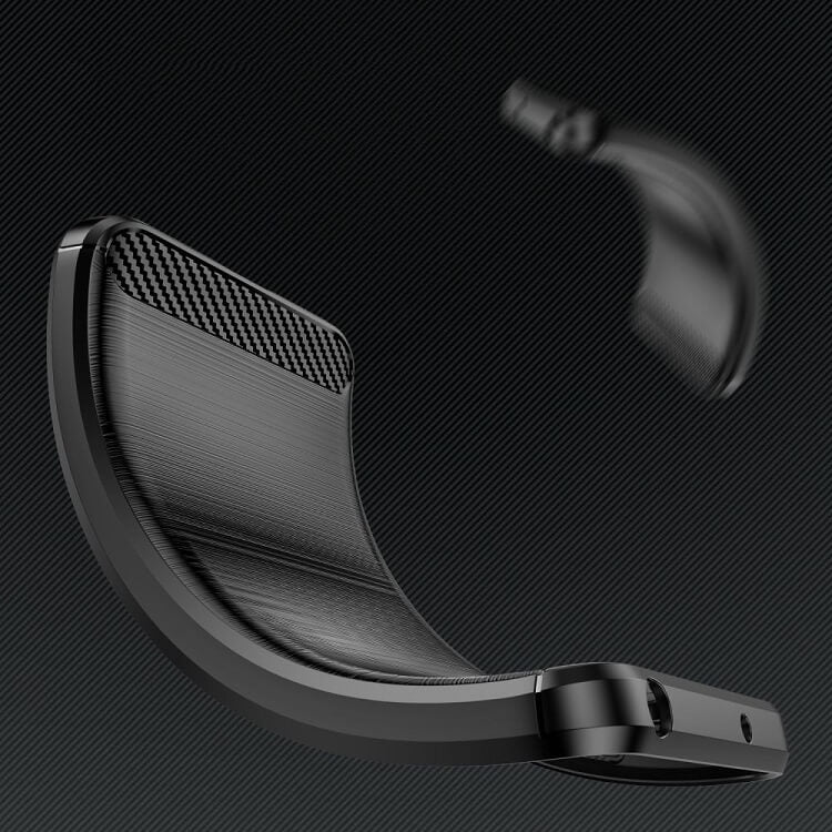 Противоударен Калъф за Samsung A14 Premium Carbon Case, Tech-Protect Черен (4)