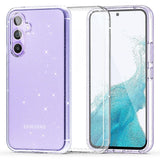 Блестящ Калъф за Samsung A54, Tech-Protect FlexAir Hybrid Glitter Case, Прозрачен