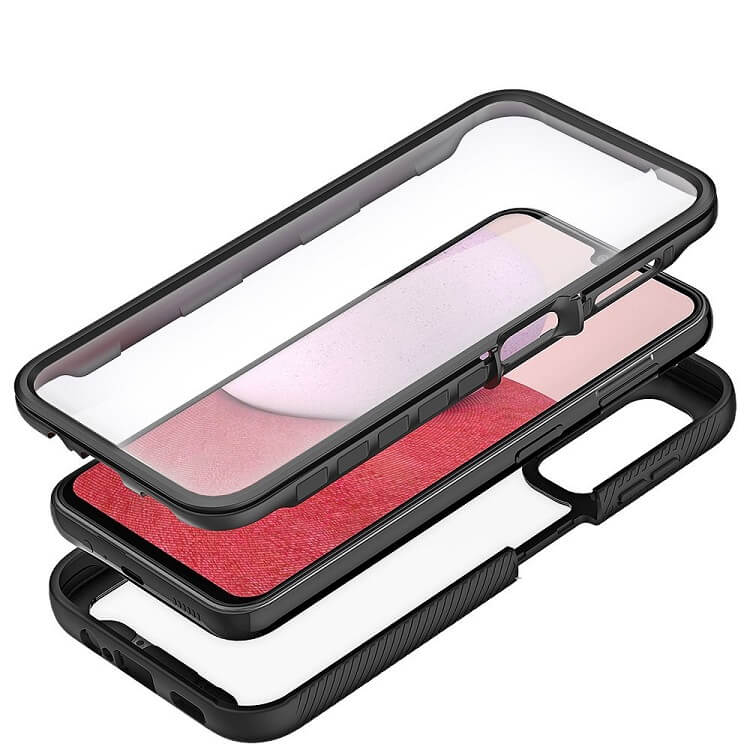Цялостен Калъф за Samsung A14, Tech-Protect Defense 360 Case, Черен (6)