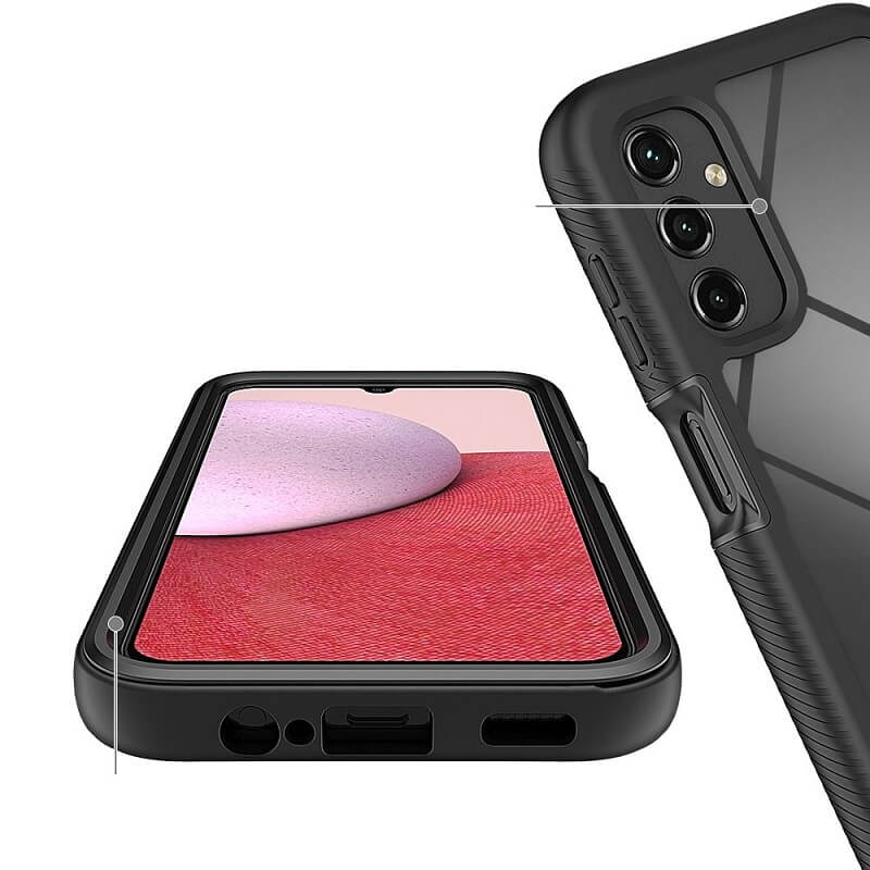 Цялостен Калъф за Samsung A14, Tech-Protect Defense 360 Case, Черен (2)