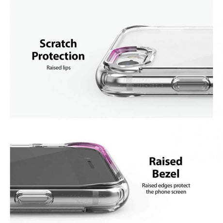 Противоударен Калъф за iPhone SE 2022/2020 8/7, Ringke Fusion Case, Прозрачен (2)