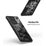 Противоударен Хибриден Калъф за Samsung S20 Ultra, Ringke Fusion X Camo, Черен (5)