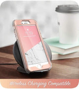 Дамски Калъф за iPhone SE 2022/2020 8/7, Supcase Iblsn Cosmo Marble, Розов (5)