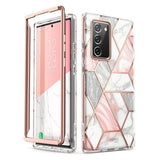 Дамски Калъф за Samsung Note 20 Ultra, Supcase Iblsn Cosmo Marble, Розов