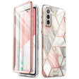 Дамски Калъф за Samsung S21 FE, Supcase Iblsn Cosmo Marble, Розов