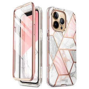 Дамски Калъф за iPhone 13 Pro, Supcase Iblsn Cosmo Marble, Розов
