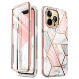Дамски Калъф за iPhone 13 Pro Max, Supcase Iblsn Cosmo Marble, Розов