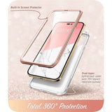 Дамски Калъф за iPhone 14 Pro Max, Supcase Iblsn Cosmo Marble, Розов (4)