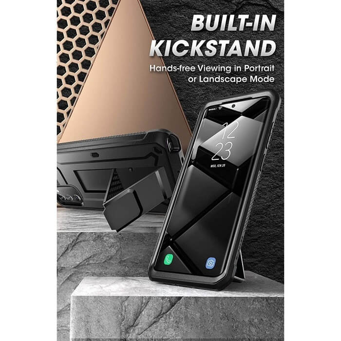 Противоударен Калъф за Samsung Note 20 Ultra, Supcase Unicorn Beetle Pro, Черен (4)
