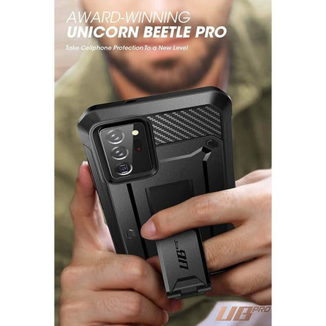 Противоударен Калъф за Samsung Note 20 Ultra, Supcase Unicorn Beetle Pro, Черен (5)