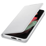 Оригинален Активен Калъф за Samsung S21 Ultra, Led View Cover Book Case EF-NG998PJEGEE, Сив (4)