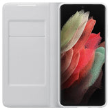 Оригинален Активен Калъф за Samsung S21 Ultra, Led View Cover Book Case EF-NG998PJEGEE, Сив (3)