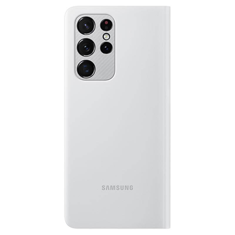Оригинален Активен Калъф за Samsung S21 Ultra, Led View Cover Book Case EF-NG998PJEGEE, Сив (2)