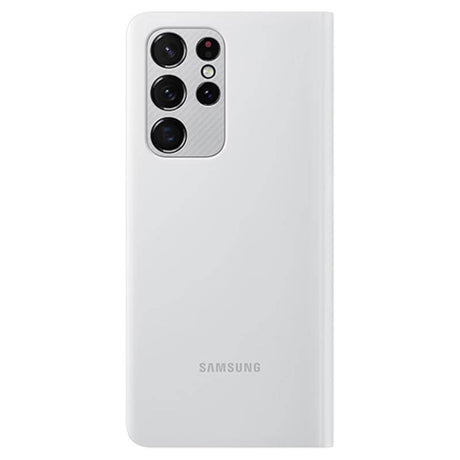 Оригинален Активен Калъф за Samsung S21 Ultra, Led View Cover Book Case EF-NG998PJEGEE, Сив (2)