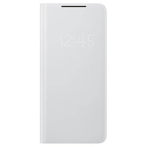 Оригинален Активен Калъф за Samsung S21 Ultra, Led View Cover Book Case EF-NG998PJEGEE, Сив