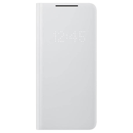 Оригинален Активен Калъф за Samsung S21 Ultra, Led View Cover Book Case EF-NG998PJEGEE, Сив