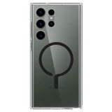 Magsafe Калъф за Samsung S23 Ultra, Spigen Ultra Hybrid Ring Case, Прозрачен (2)