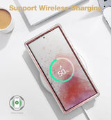Противоударен Дамски Калъф за Samsung S23 Ultra, Tech-Protect Velar Marble Rose Case, Розов (5)