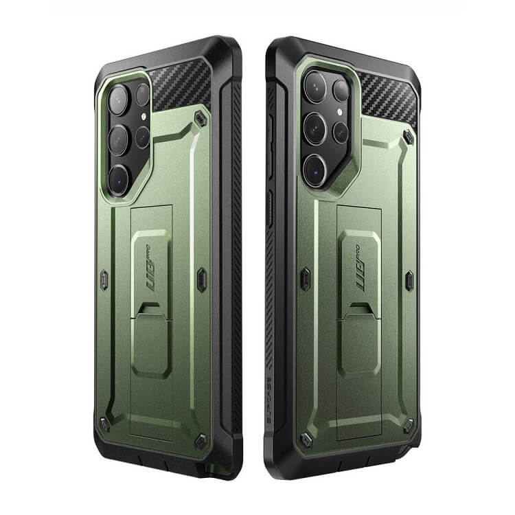 Противоударен Калъф за Samsung S23 Ultra, Supcase Unicorn Beetle Pro, Зелен (3)