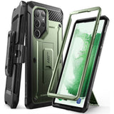 Противоударен Калъф за Samsung S23 Ultra, Supcase Unicorn Beetle Pro, Зелен (2)