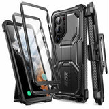 Противоударен Калъф за Samsung S23 Ultra, Supcase Iblsn ArmorBox 2-Set, Черен