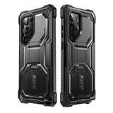 Противоударен Калъф за Samsung S23 Ultra, Supcase Iblsn ArmorBox 2-Set, Черен (2)