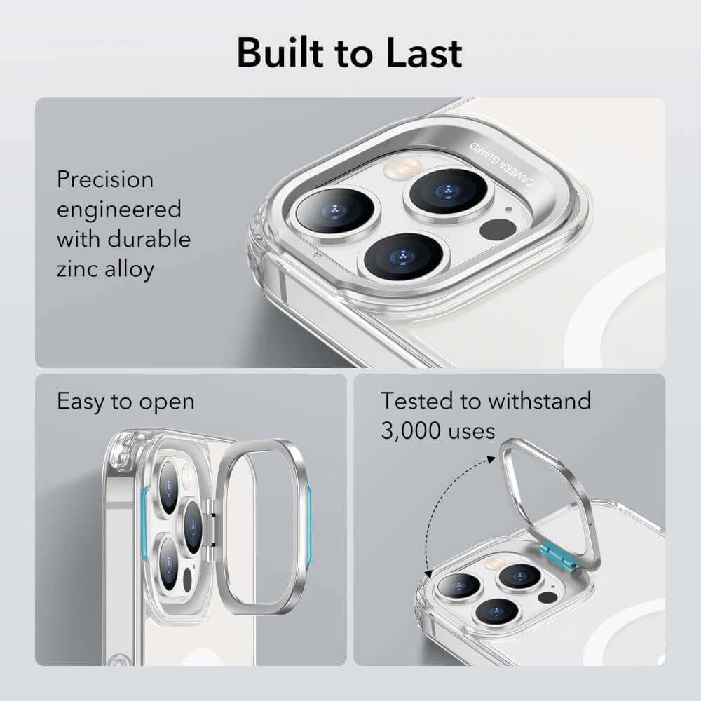Magsafe Калъф за iPhone 14 Pro Max, ESR Classic Hybrid Kickstand Magnetic Case, Прозрачен (2)