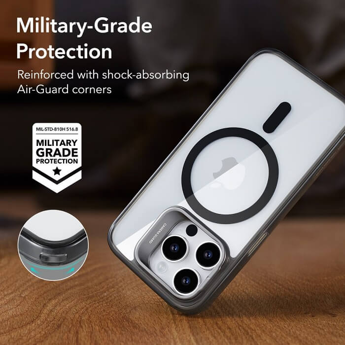 Magsafe Калъф за iPhone 14 Pro Max, ESR Classic Hybrid Kickstand Magnetic Case, Черен (5)