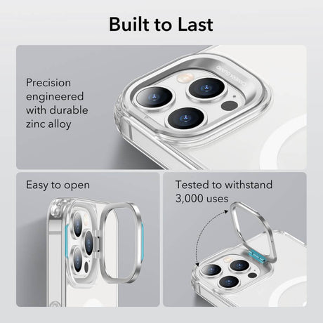 Magsafe Калъф за iPhone 14 Pro, ESR Classic Hybrid Kickstand Magnetic Case, Прозрачен (2)