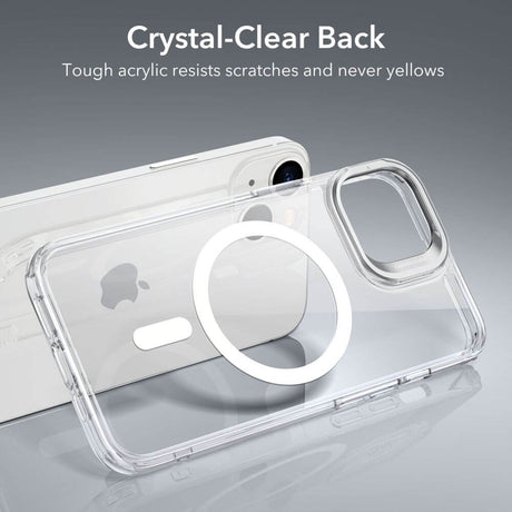 Magsafe Калъф за iPhone 14, ESR Classic Hybrid Kickstand Magnetic Case, Прозрачен (4)