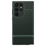 Противоударен Калъф за Samsung S23 Ultra, Spigen Caseology Parallax, Зелен (2)