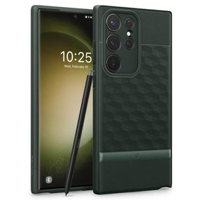 Противоударен Калъф за Samsung S23 Ultra, Spigen Caseology Parallax, Зелен