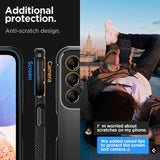 Противоударен Силиконов Калъф за Samsung A14, Spigen Rugged Armor Case, Черен (5)