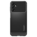 Противоударен Силиконов Калъф за Samsung A14, Spigen Rugged Armor Case, Черен (2)