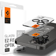 Протектор за Камерата на iPhone 14 Pro, Spigen EZ Fit Optik Pro Glass tR 2бр., Черен
