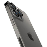 Протектор за Камерата на iPhone 14 Pro, Spigen EZ Fit Optik Pro Glass tR 2бр., Черен (3)