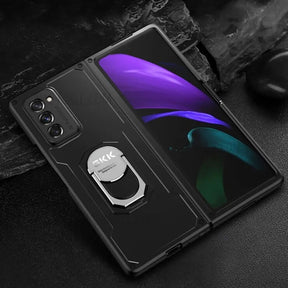 Калъф с Метална Поставка за Samsung Z Fold 2, GKK KickStand Case, Черен