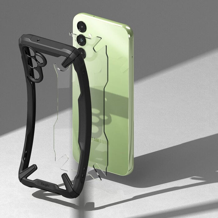 Противоударен Хибриден Калъф за Samsung A54, Ringke Fusion X Case, Черен (5)