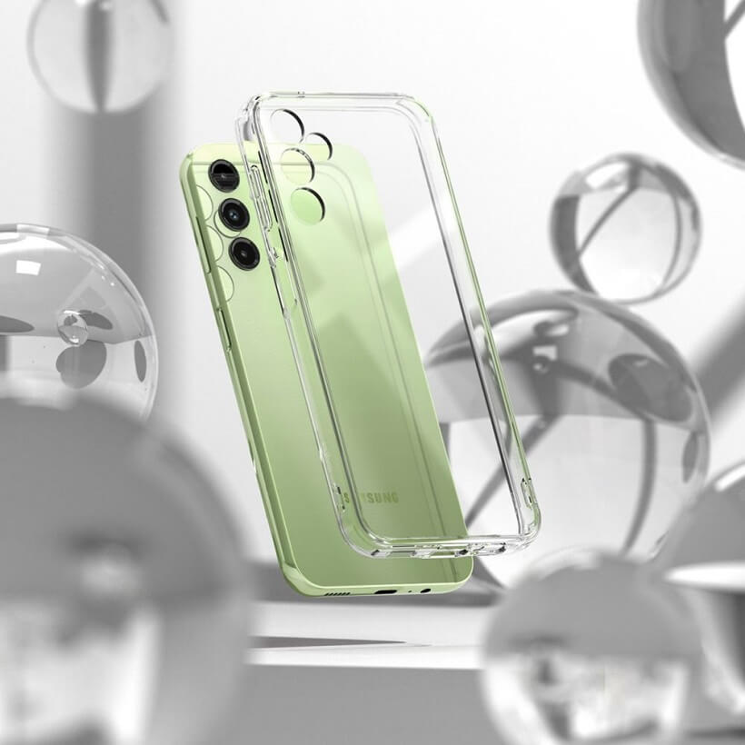Противоударен Хибриден Калъф за Samsung A54, Ringke Fusion Matte Case, Прозрачен (4)