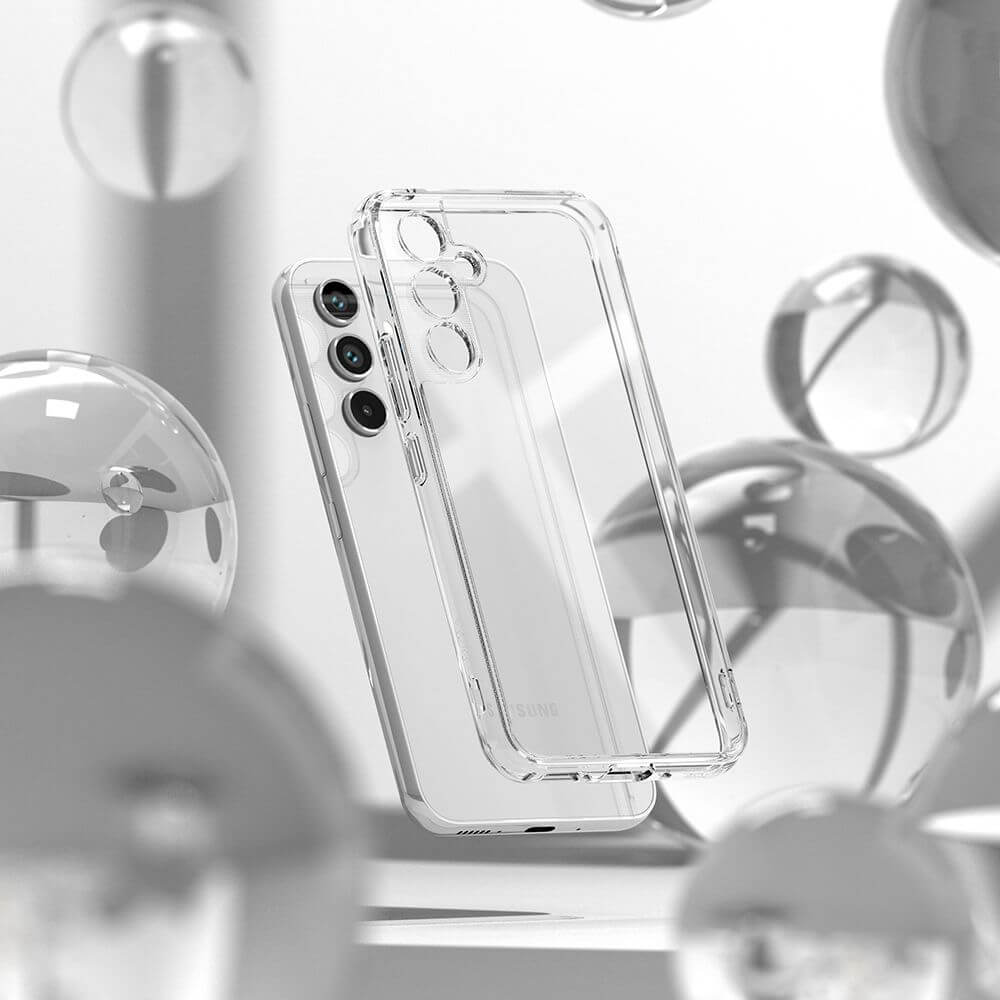 Противоударен Хибриден Калъф за Samsung A54, Ringke Fusion Case, Прозрачен (5)