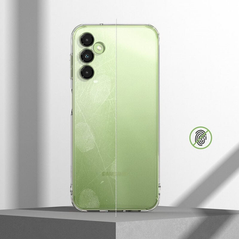 Противоударен Хибриден Калъф за Samsung A14, Ringke Fusion Matte Case, Прозрачен (5)