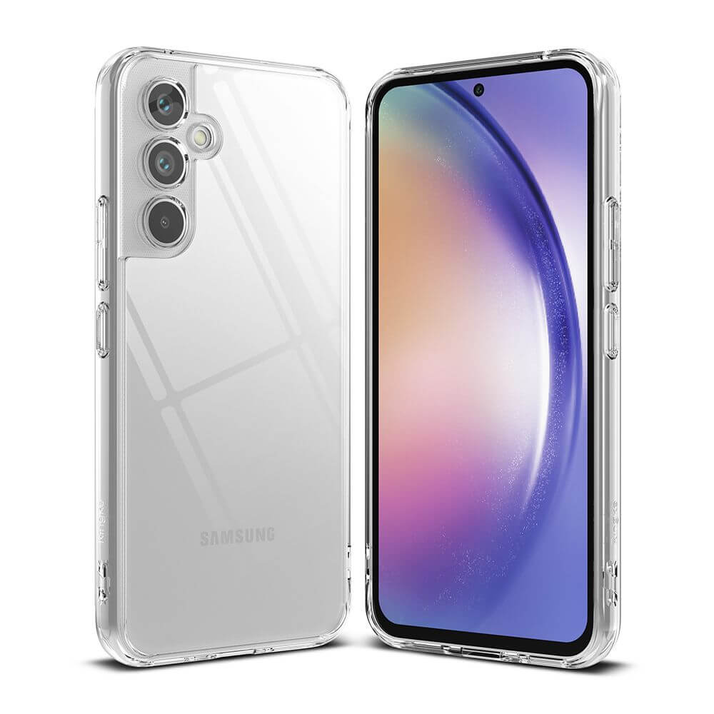 Противоударен Хибриден Калъф за Samsung A54, Ringke Fusion Case, Прозрачен (2)