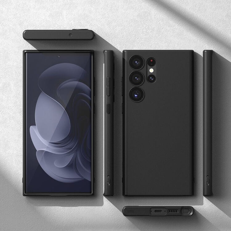 Противоударен Силиконов Калъф за Samsung S23 Ultra Ringke Air S Case, Черен (4)
