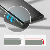 Privacy Протектор за Samsung S23 Ultra, Ringke Dual Easy Wing Folio Glass, Черен (4)