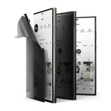 Privacy Протектор за Samsung S23 Ultra, Ringke Dual Easy Wing Folio Glass, Черен (2)