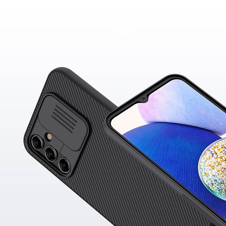 Калъф с Плъзгач за Камера за Samsung A54, Nillkin CamShield Case, Черен (2)
