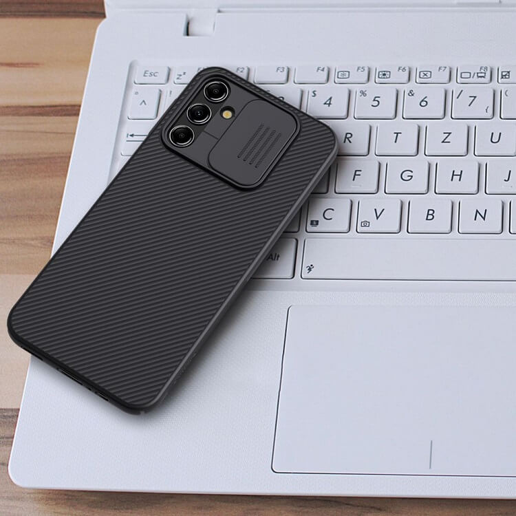 Калъф с Плъзгач за Камера за Samsung A54, Nillkin CamShield Case, Черен (3)