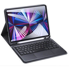 Калъф с Клавиатура за iPad Pro 11, Dux Ducis Touchpad Keyboard Case, Черен